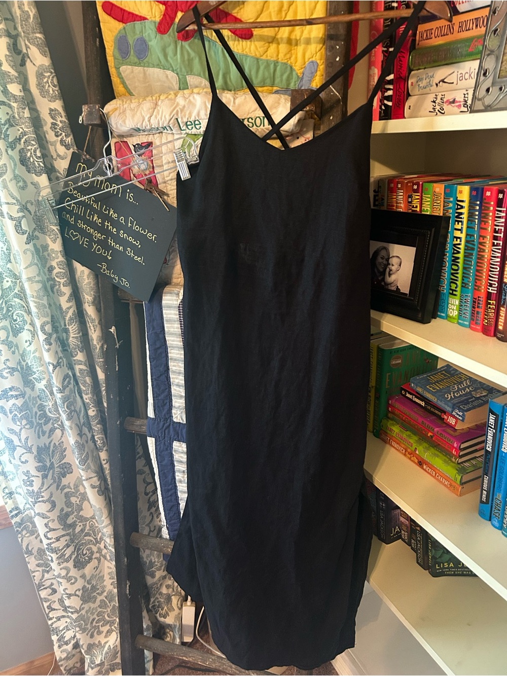 Black Strappy Slip Dress